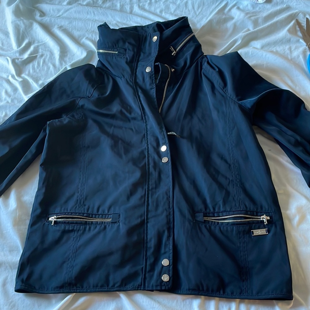 Abercrombie and Fitch Water Resistant and Wind Proof Navy Blue Jacket